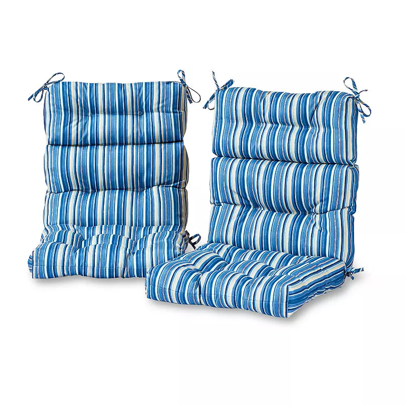 Greendale Home Fashions 2-piece Outdoor High Back Chair Cushion Set