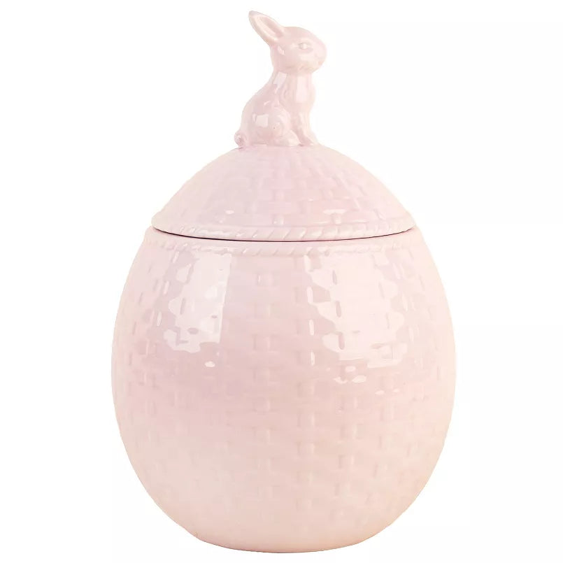 Home Essentials Bunny Basketweave Canister